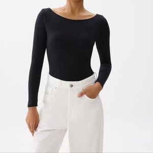 NWT Love, Bonito Womens Kashlyn Padded Spandex Bodysuit - Black, XS